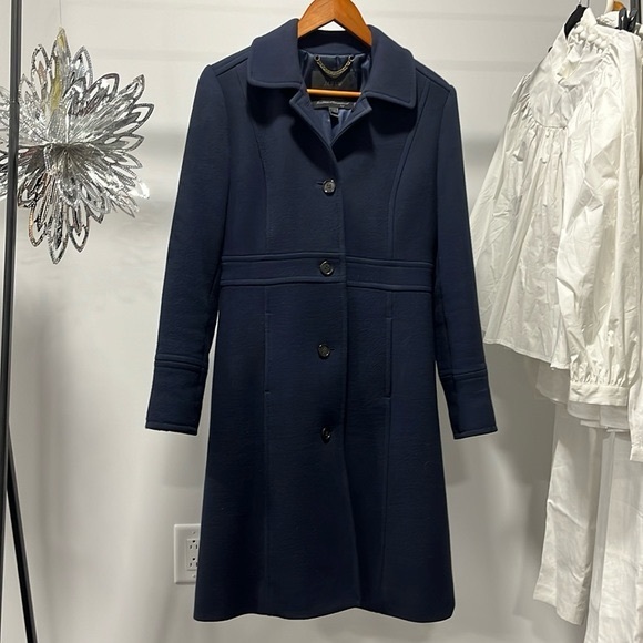 J. Crew Midnight Blue Wool Coat - Picture 1 of 5